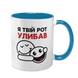 Чашка блакитна з принтом - Я твій рот улибав 10.137 фото