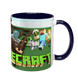 Чашка Minecraft, темно-синяя с принтом - Minecraft 5.0.4.7 фото