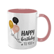 Чашка до Дня Народження, рожева з принтом - Happy Birthday to you 6.1.21 фото