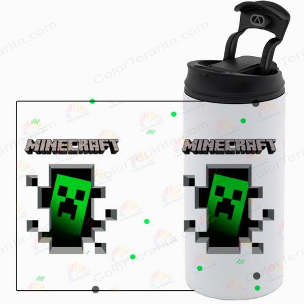 Термочашка белая 450мл: Minecraft: Крипер 5.24-450TW фото