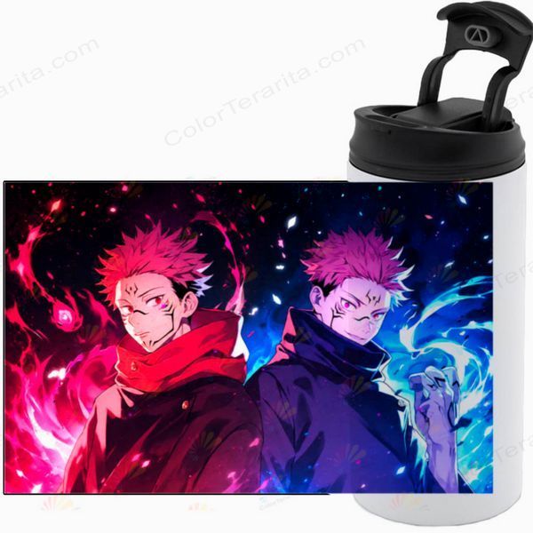 Термочашка Jujutsu Kaisen, белая 450мл FULL: Сукуна Юдзи 5.0.2.36-450TW-FULL фото