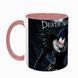 Чашка аніме, рожева з принтом - Death Note 5.0.2.12-L фото