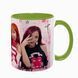 Чашка BLACKPINK, салатовая с принтом - k-pop 5.0.3.18 фото