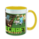 Чашка Minecraft, желтая с принтом - Minecraft 5.0.4.7 фото