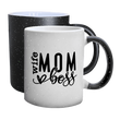 Чашка для Мами, хамелеон з блискітками з принтом - Wife MOM boss (Дружина Мама Босс) 1.1.65 фото