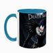 Чашка аніме, блакитна з принтом - Death Note 5.0.2.12-L фото