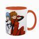 Чашка аніме, помаранчева з принтом - Евангелион ( Evangelion ) 5.0.2.9 фото