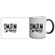 Чашка для Мами, хамелеон з блискітками з принтом - Wife MOM boss (Дружина Мама Босс) 1.1.65 фото 4