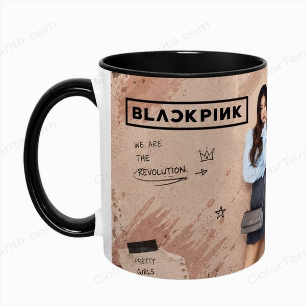 Чашка BLACKPINK, черная с принтом - k-pop 5.0.3.16 фото