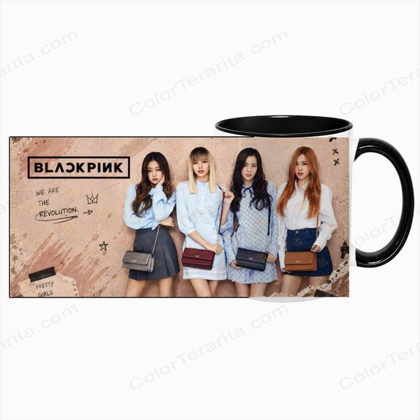 Чашка BLACKPINK, черная с принтом - k-pop 5.0.3.16 фото