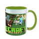 Чашка Minecraft, салатовая с принтом - Minecraft 5.0.4.7 фото