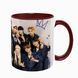 Чашка Stray Kids, бордова з принтом - k-pop 5.0.3.5 фото