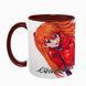 Чашка аніме, бордова з принтом - Аска - Евангелион ( Evangelion ) 5.0.2.4-L фото