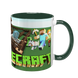 Чашка Minecraft, темно-зеленая с принтом - Minecraft 5.0.4.7 фото 1