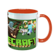 Чашка Minecraft, оранжевая с принтом - Minecraft 5.0.4.7 фото