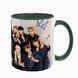 Чашка Stray Kids, темно-зелена з принтом - k-pop 5.0.3.5 фото
