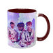 Чашка BTS, бордовая с принтом - k-pop 5.0.3.9 фото