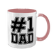 Чашка для Татка, рожева з принтом - №1 DAD 1.2.51-F фото