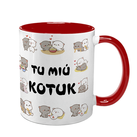 Чашка червона з принтом для Коханого: Ти мій котик 2.2.9 фото