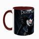 Чашка аніме, бордова з принтом - Death Note 5.0.2.12-L фото