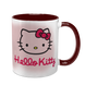 Чашка хелло китти, бордова з принтом - Hello Kitty 5.38-F фото