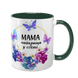 Чашка для Мами, темно-зелена з принтом - Мама найкраща у світі 1.1.39-F фото