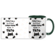 Чашка Тата, темно-зелена з принтом: Навіщо супер герої 1.2.25 фото 3