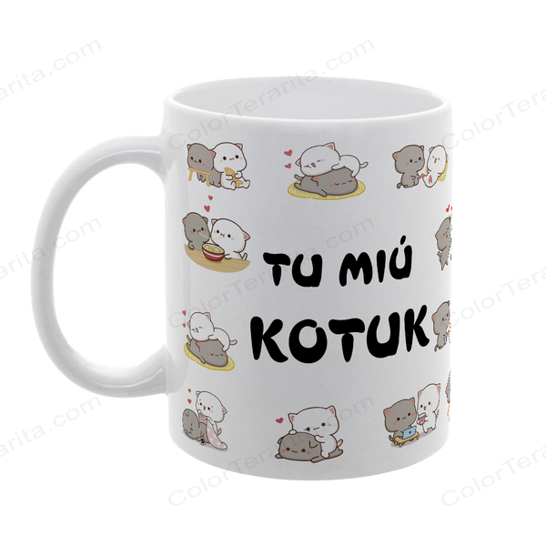 Чашка біла з принтом для Коханого: Ти мій котик 2.2.9 фото