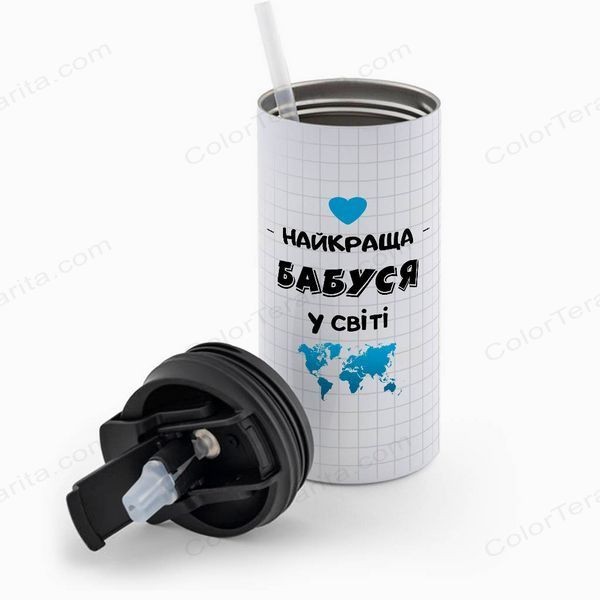 Термочашка для Бабушки, белая 450мл: Во всем мире 1.7.35-450TW фото