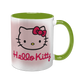 Чашка хелло китти, салатова з принтом - Hello Kitty 5.38-F фото