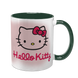 Чашка хелло китти, темно-зелена з принтом - Hello Kitty 5.38-F фото