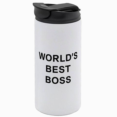 Термокружка Керівнику, біла 450мл: world`s best boss 8.1.14-450TW фото