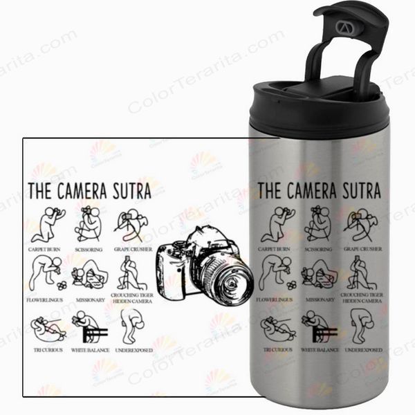 Термокружка фотографу, металік 450мл: THE CAMERA SUTRA 8.11.2-450TM фото