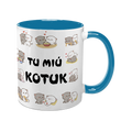 Чашка блакитна з принтом для Коханого: Ти мій котик 2.2.9 фото