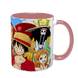 Чашка аниме, розовая с принтом - Ван Пис (One Piece) 5.0.2.23 фото