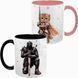 Парні чашки чорна та рожева: Киця і лицар Knight Kitten 3.1.40-P фото 2
