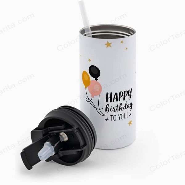 Термокружка до ДН, біла 450мл: Birthday to you 6.1.21-450TW фото