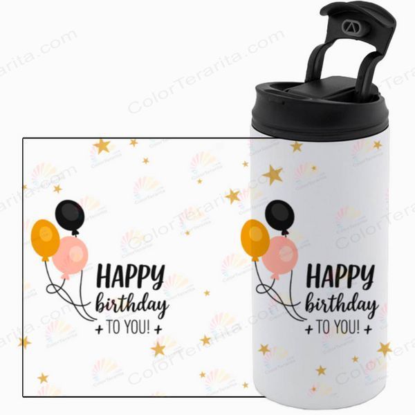 Термокружка до ДН, біла 450мл: Birthday to you 6.1.21-450TW фото