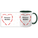 Чашка для Мами, темно-зелена з принтом: Мама в серці 1.1.12-F фото 3
