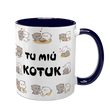 Чашка темно-синя з принтом для Коханого: Ти мій котик 2.2.9 фото