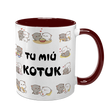Чашка бордова з принтом для Коханого: Ти мій котик 2.2.9 фото