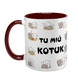 Чашка бордова з принтом для Коханого: Ти мій котик 2.2.9 фото 2