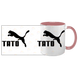 Чашка для Батька, рожева з принтом: TATO (з пумою) 1.2.11 фото 3