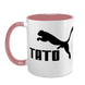 Чашка для Батька, рожева з принтом: TATO (з пумою) 1.2.11 фото 2