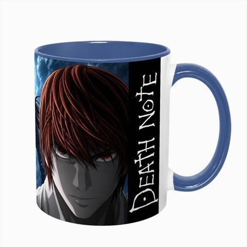 Чашка аниме, синяя с принтом - Death Note 5.0.2.10 фото