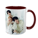 Чашка Stray Kids, бордовая с принтом - k-pop 5.0.3.3 фото