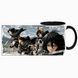 Чашка аніме, чорна з принтом - Корпус розвідників - Атака Титанів ( Attack on Titan ) 5.0.2.19 фото 3