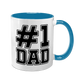 Чашка для Татуся, блакитна з принтом - №1 DAD 1.2.51-F фото