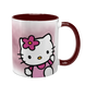 Чашка Hello Kitty, бордова з принтом - хелло китти 5.39 фото