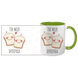 Чашка салатова з принтом для Коханої: Ти моя булочка 2.1.8 фото 3